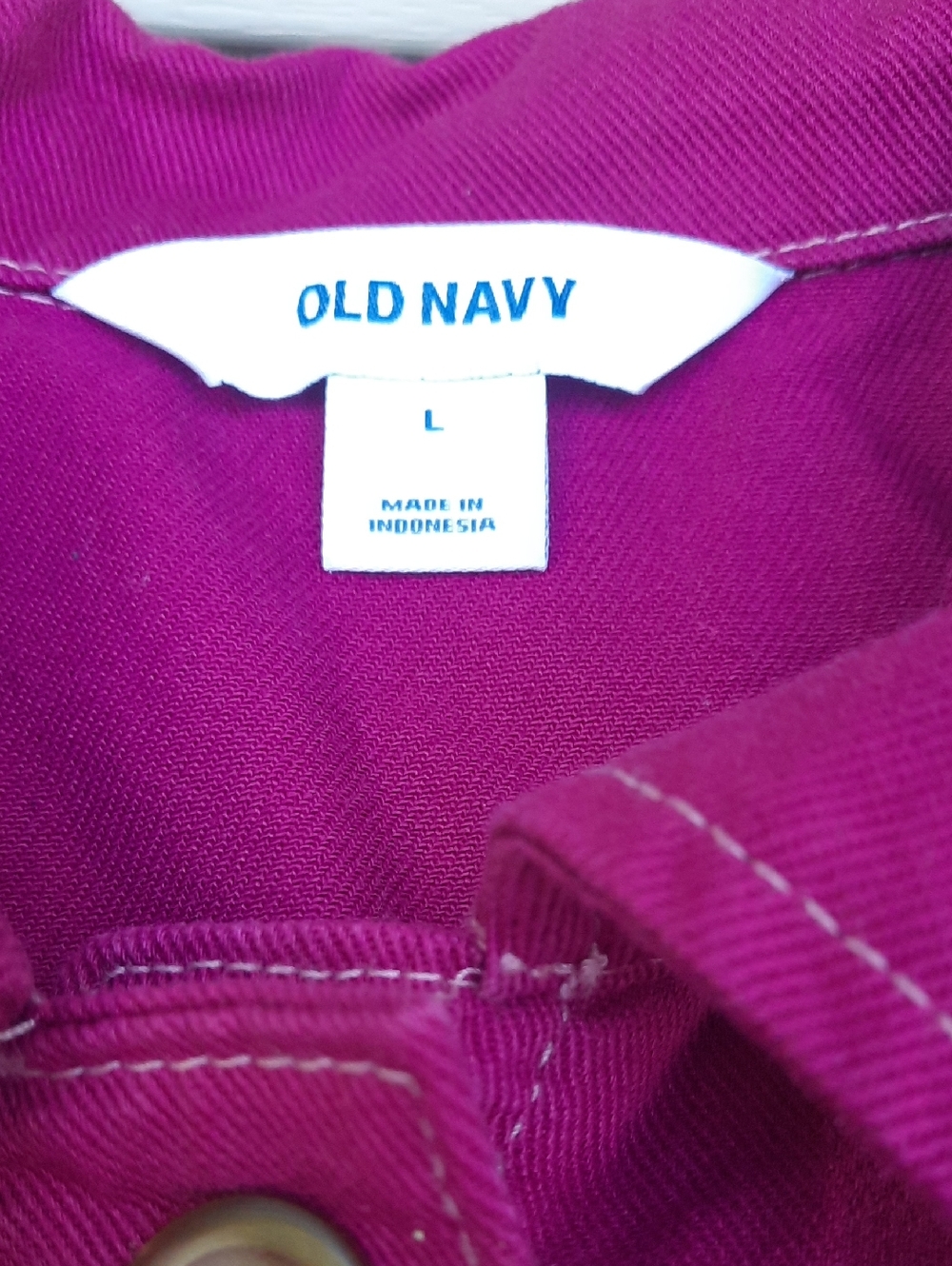 NEW Old Navy Crop Utility Jacket Boysenberry Size Large - Picture 6 of 11